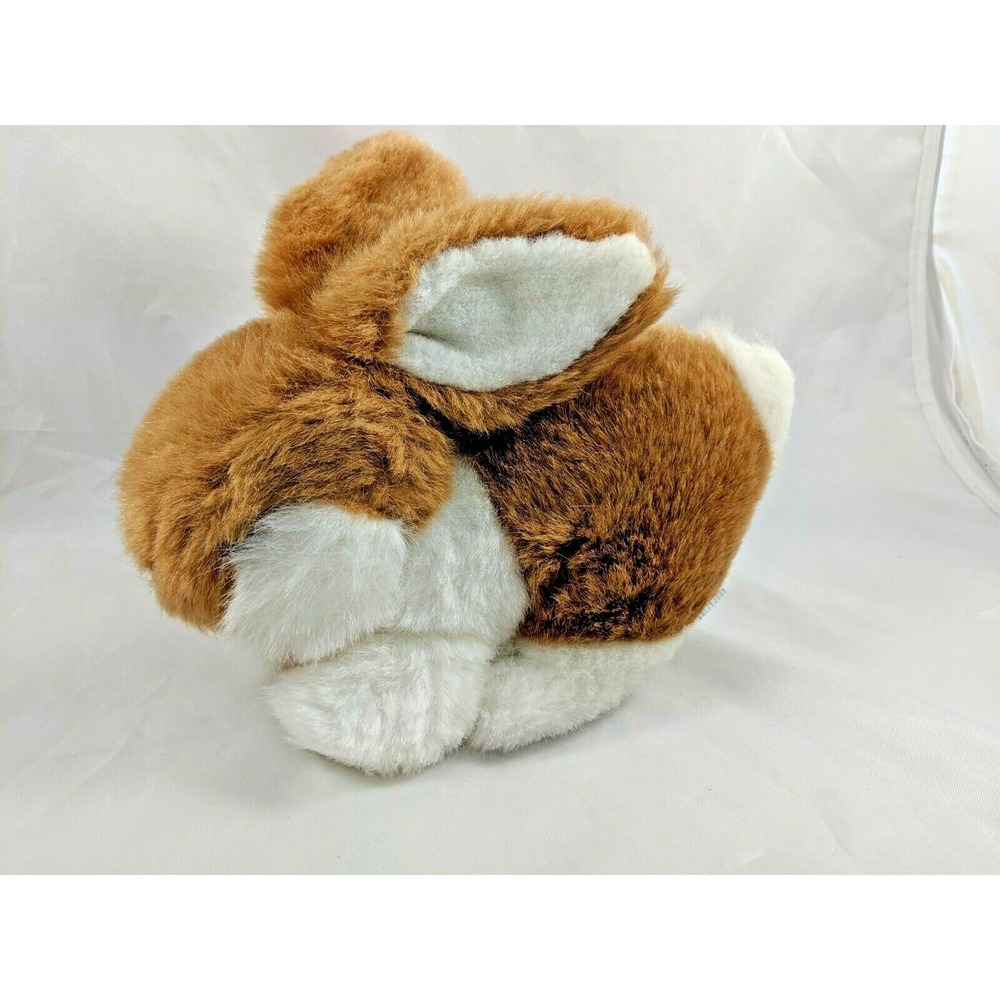 Dandee International Brown White Rabbit Plush Bunny 8 Inch Stuffed Animal toy